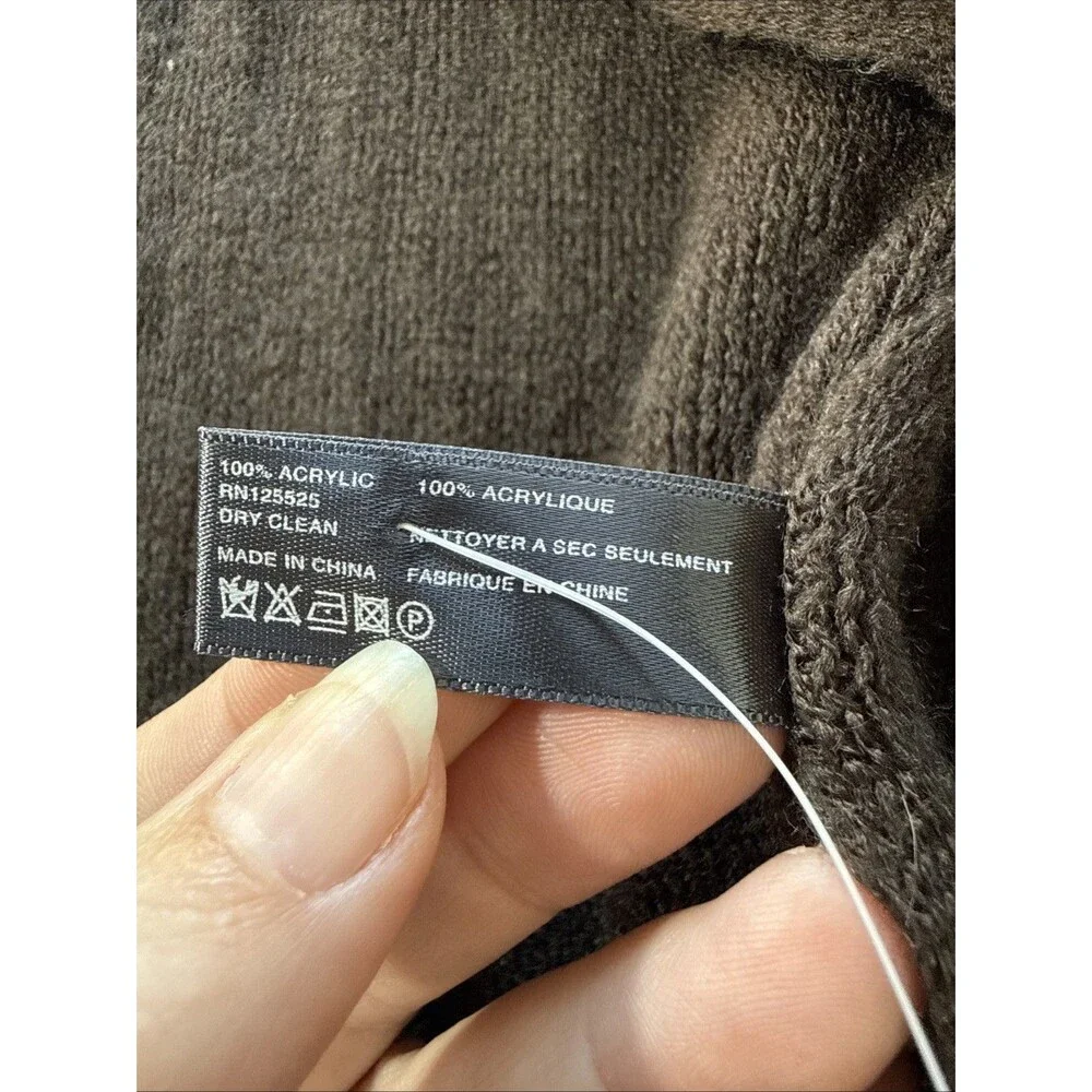 NWT Rikka Brown Fringed Super Cozy Soft Scarf